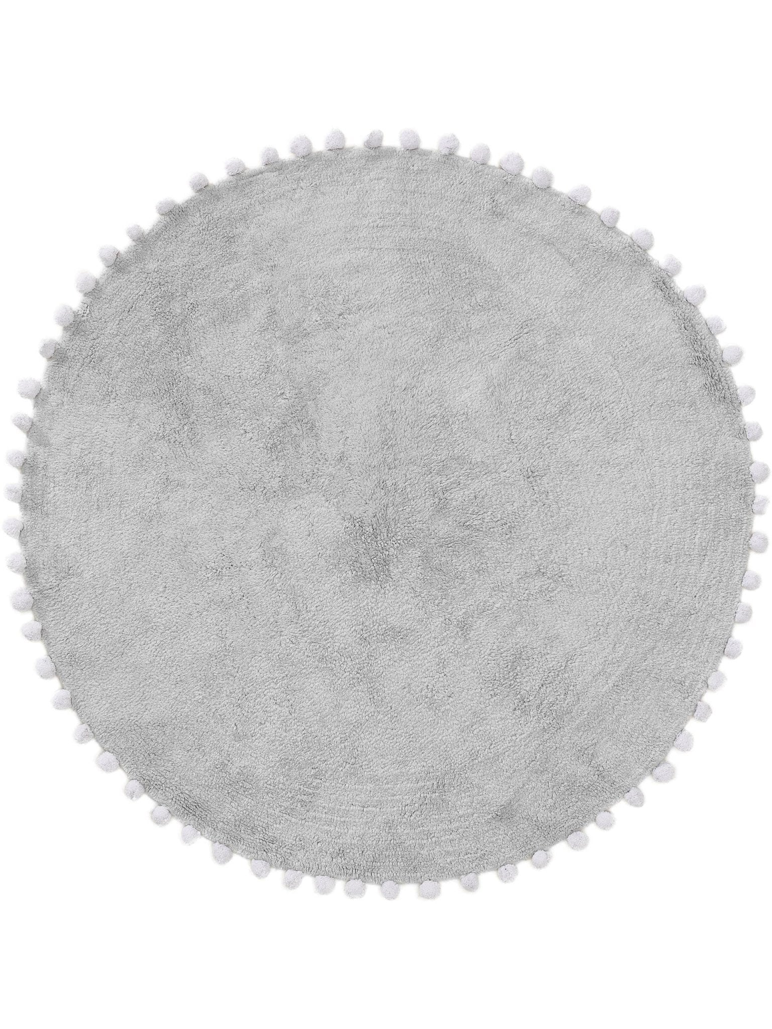 Lytte Teppich Grau / 80 cm round Waschbarer Kinderteppich Tilda