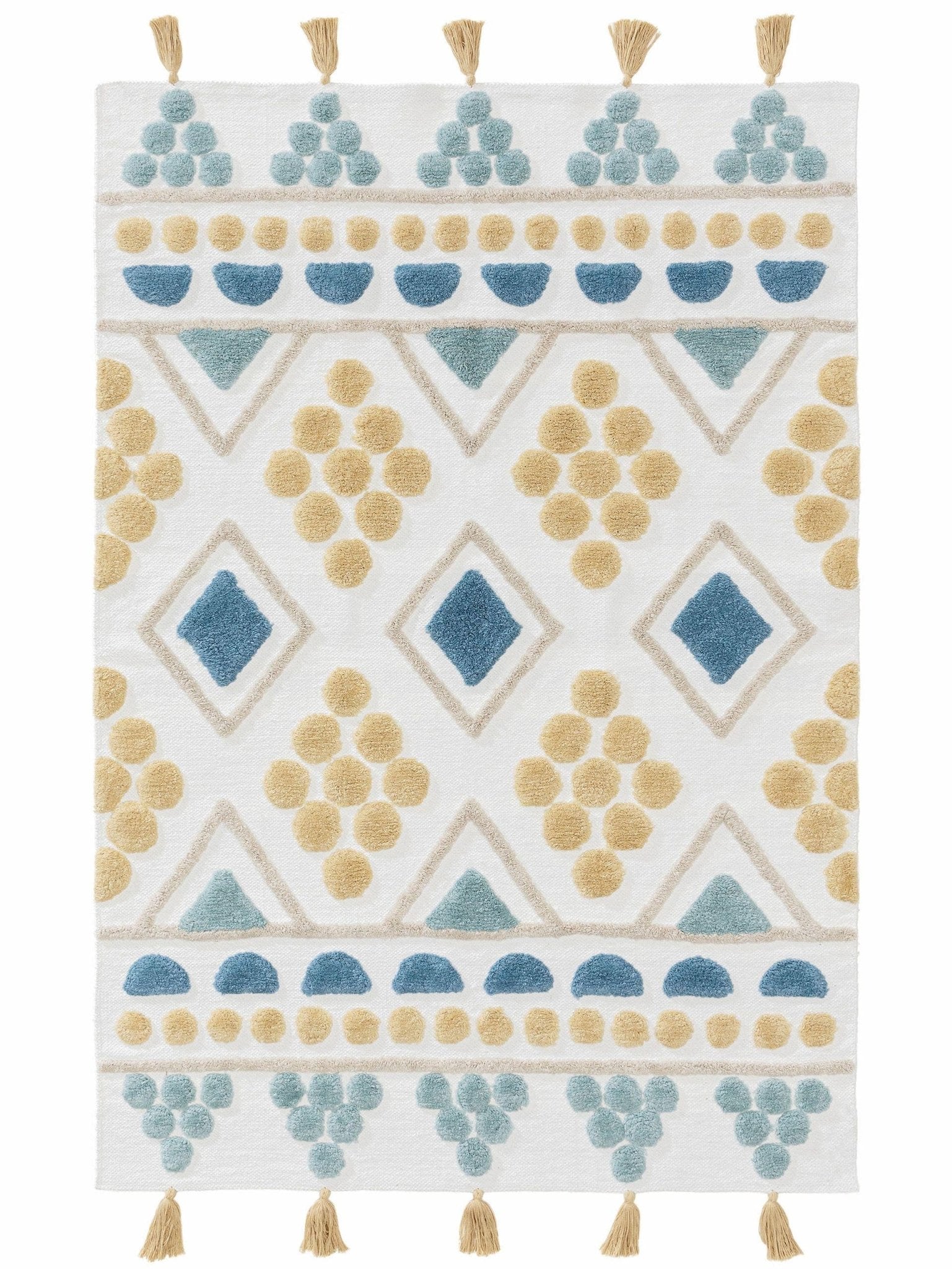 Lytte Teppich Blau / 120x170 cm Waschbarer Kinderteppich Maya