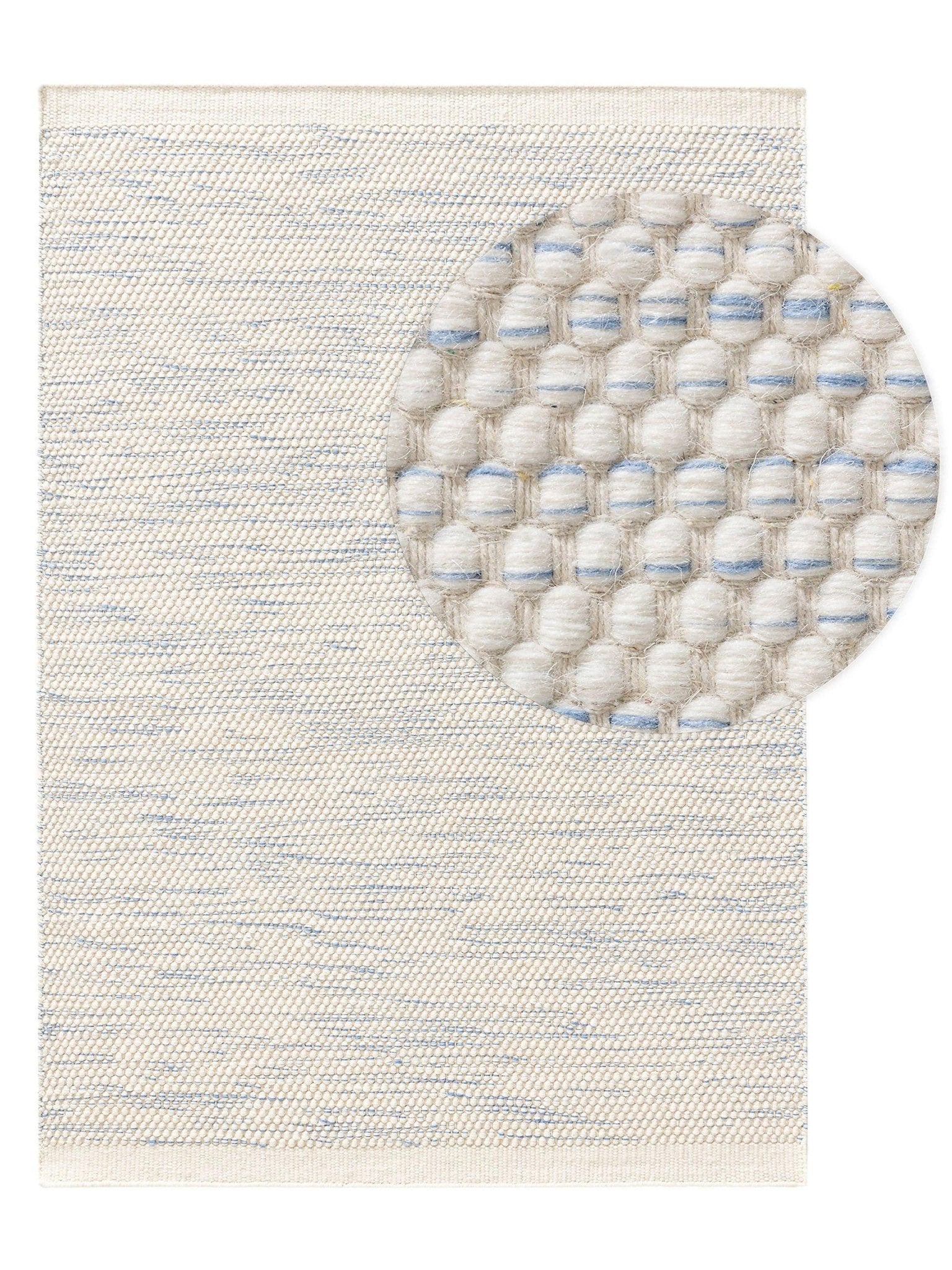 Lytte Teppich Hellblau/Weiß / 120x170 cm Kinderteppich Rocky