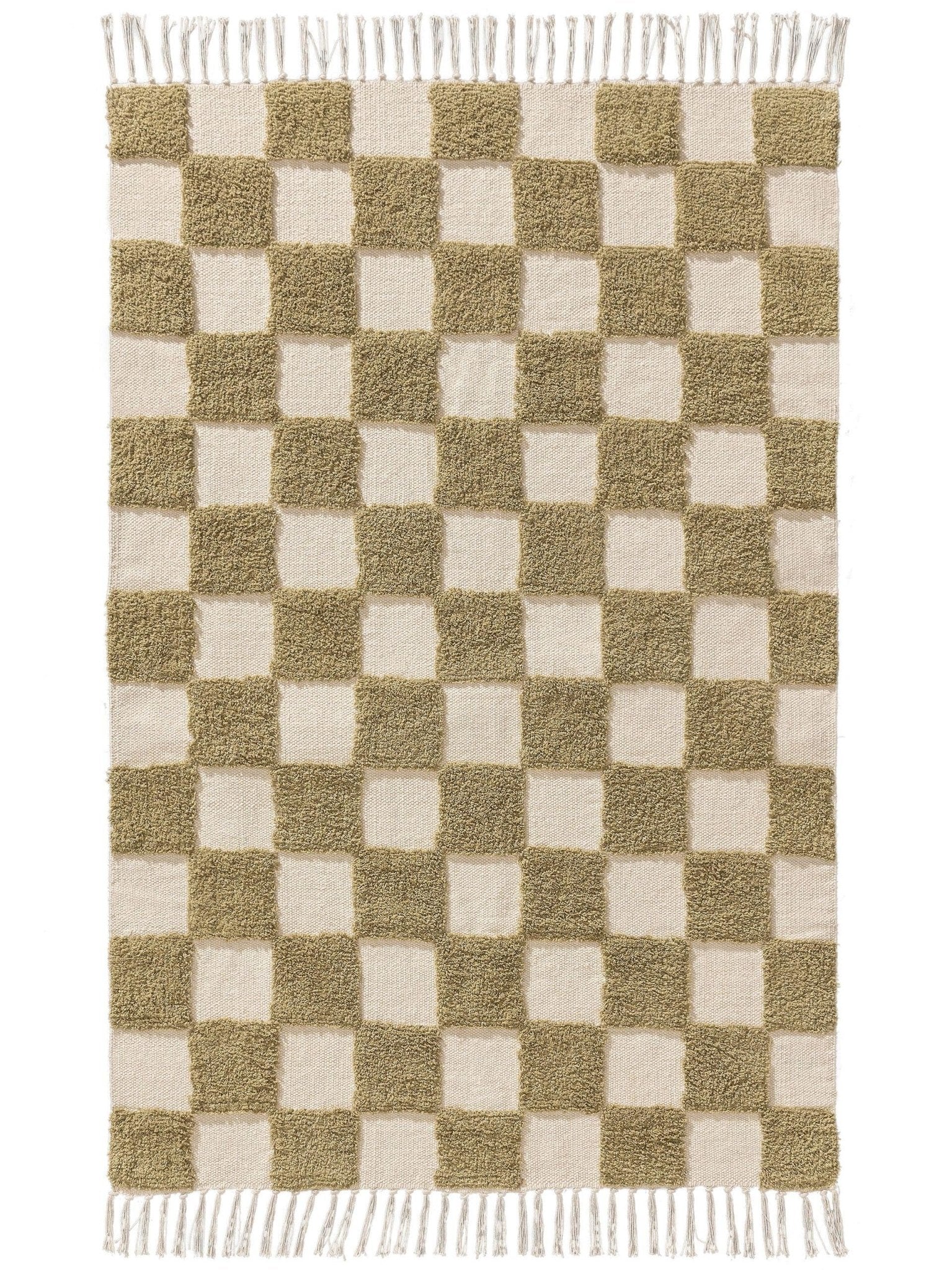 Lytte Teppich Grün / 120x170 cm Kinderteppich Caro