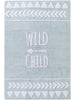 Lytte Teppich Hellblau / 120x180 cm Waschbarer Kinderteppich Inka
