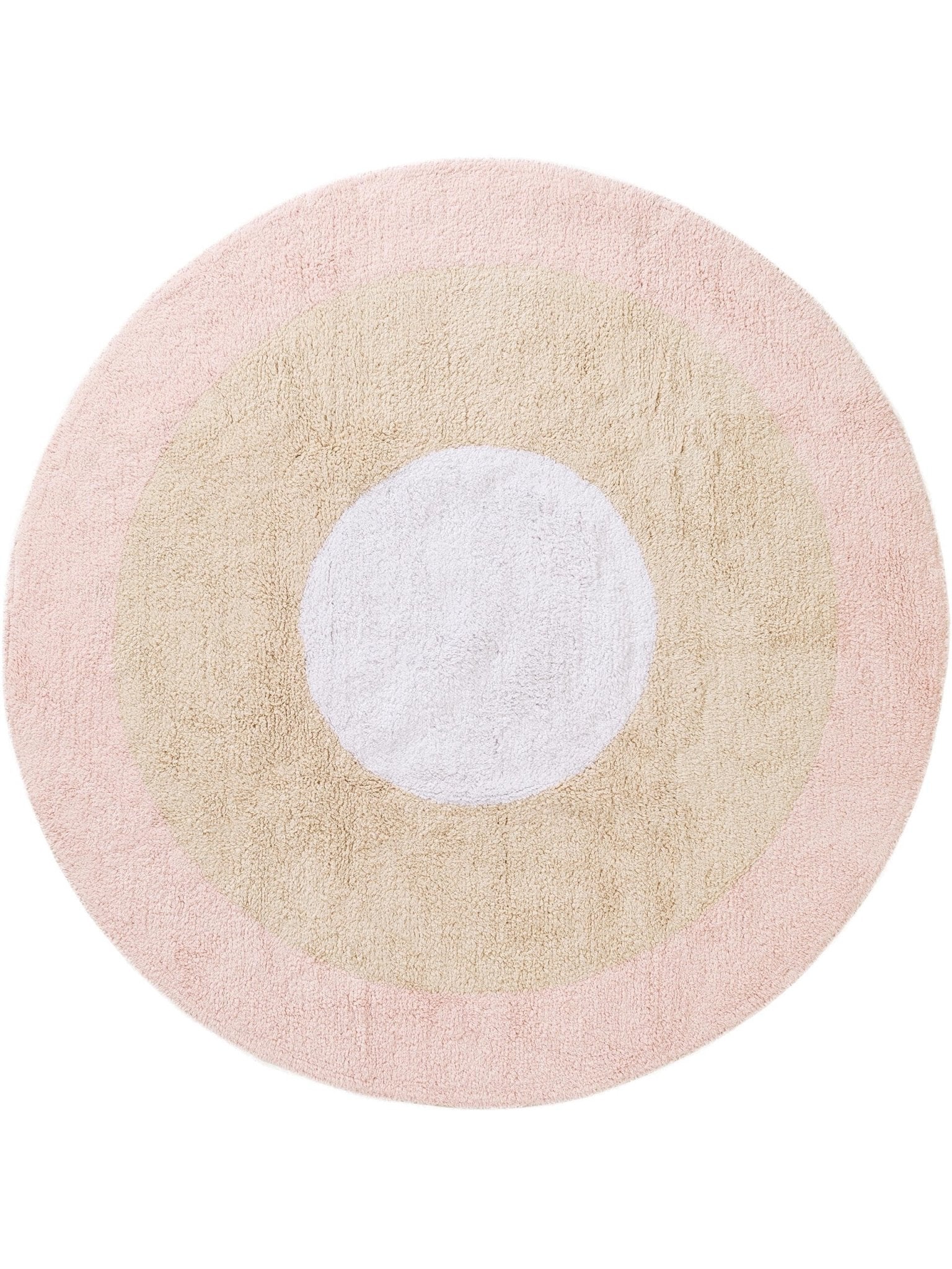 Lytte Teppich Rose / 100 cm round Waschbarer Kinderteppich Inka