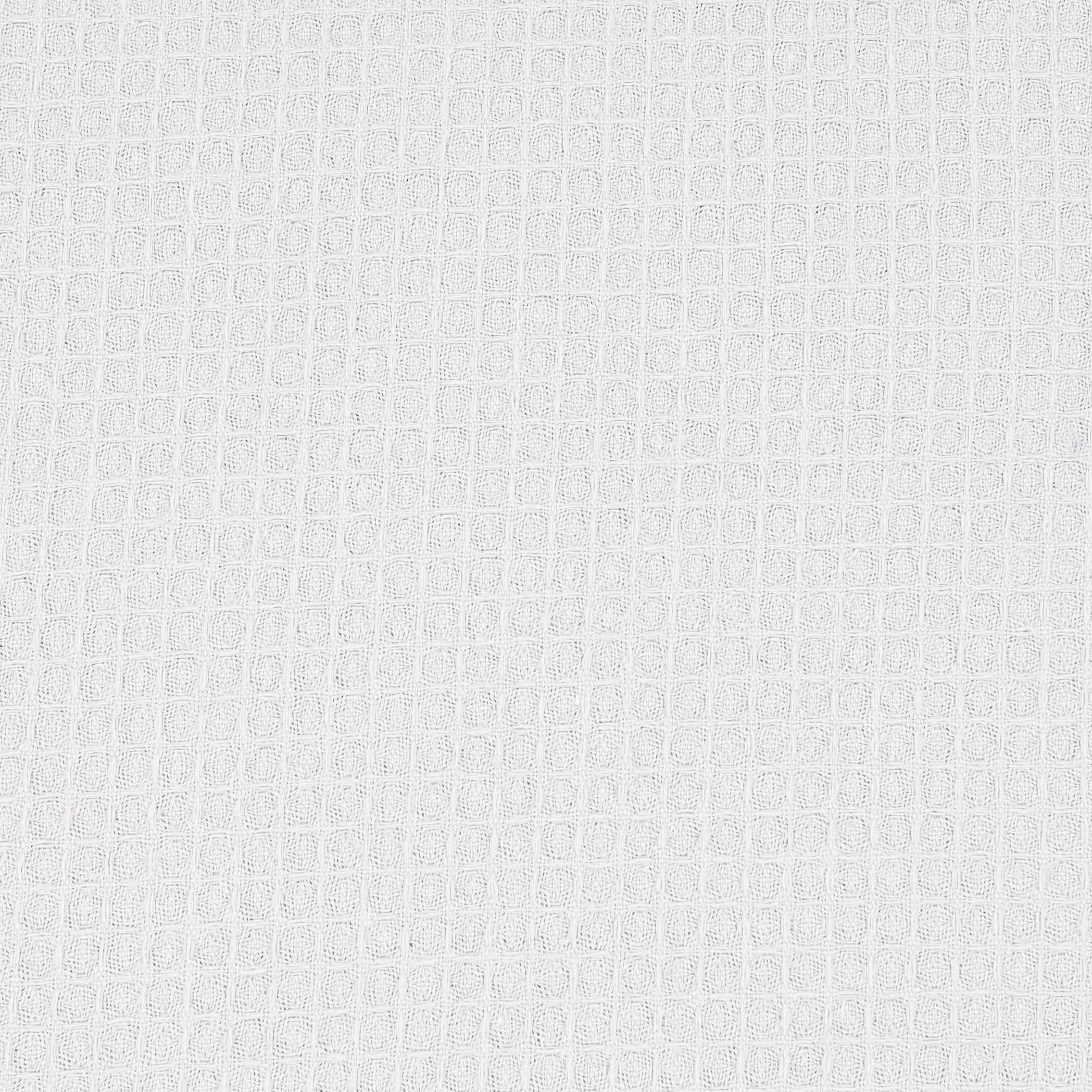 Milimina Stoffe 1.0 m Waffelpiqué Stoff Uni Weiß