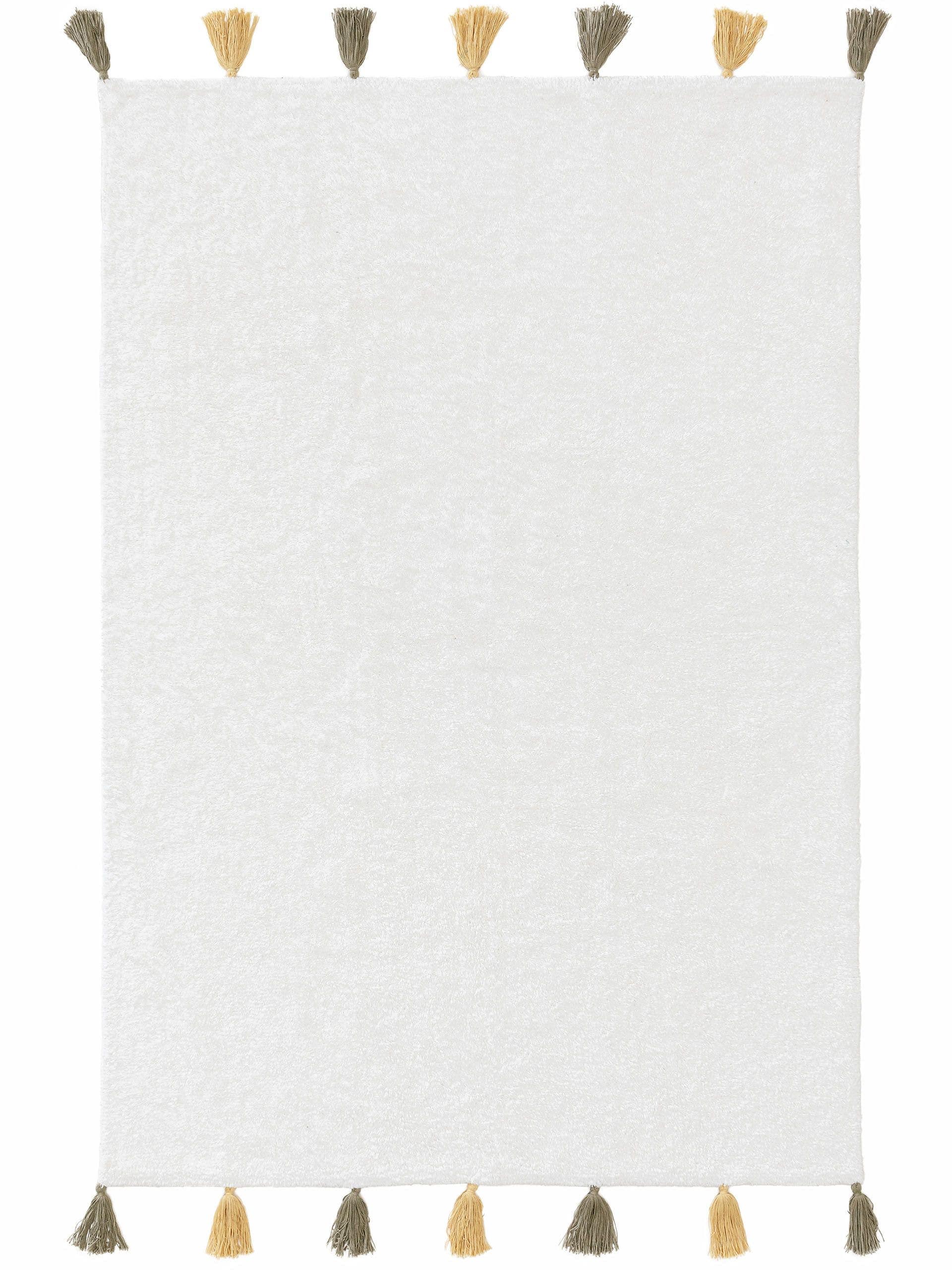 Lytte Teppich Gelb/Grün / 120x170 cm Waschbarer Kinderteppich Malu