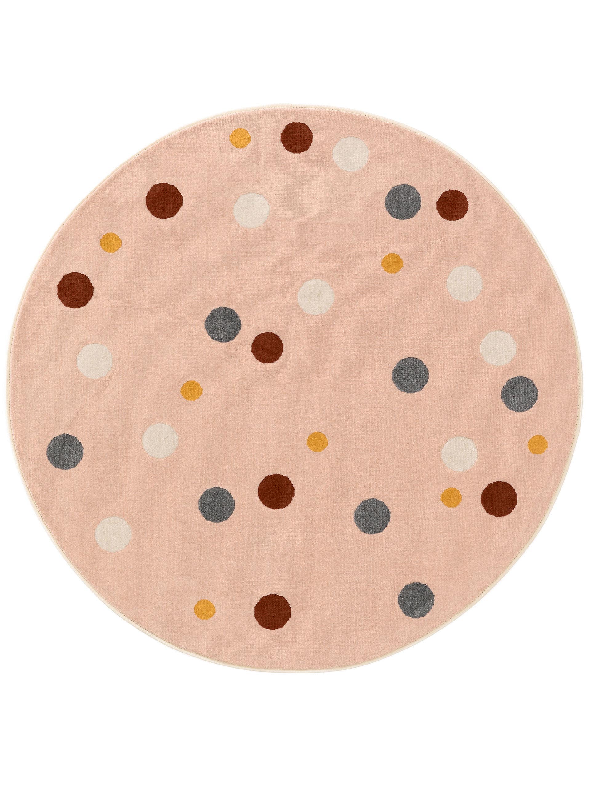 Lytte Teppich Multicolor/Pink / 120 cm round Kinderteppich Juno