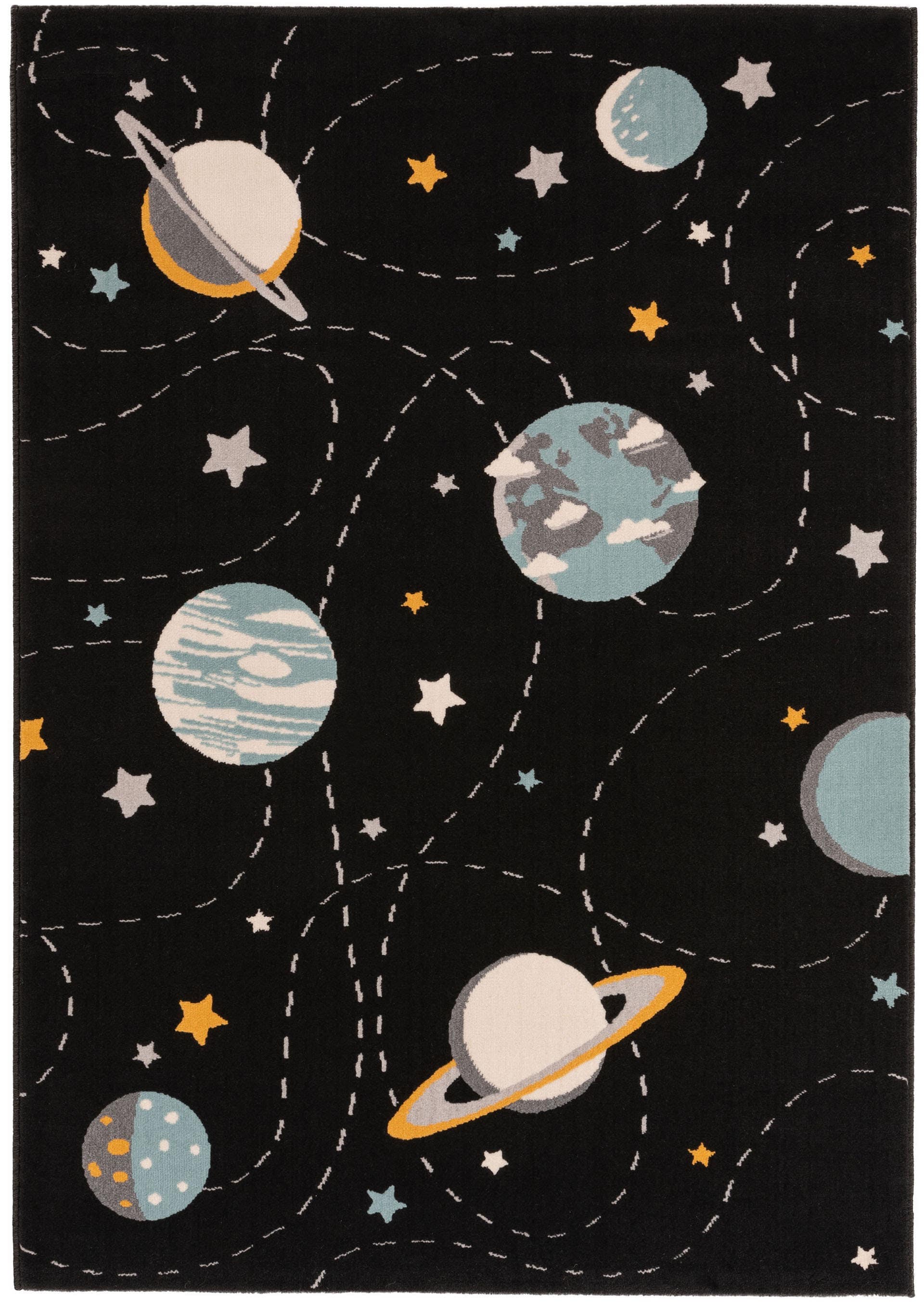 Lytte Teppich Multicolor/Schwarz / 160x230 cm Kinderteppich Juno